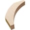 Ekena Millwork 3-inch W x 18-inch D x 18-inch H Thorton Rough Cedar Woodgrain TimberThane Knee Brace, Primed BRCUR03X18X18THRRCPR - alternate 2